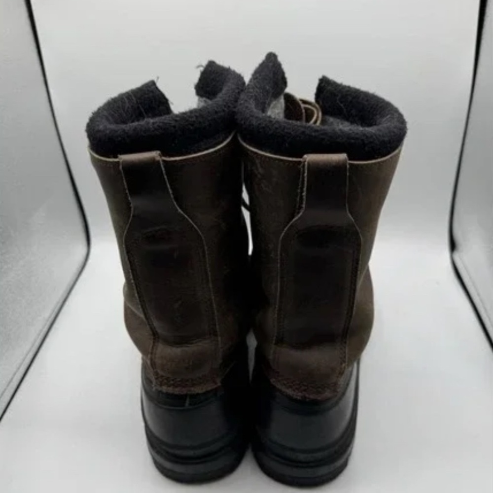 Men’s LL Bean Leather Waterproof Hunting Fishing Boots - Size 12 - Picture 4 of 10